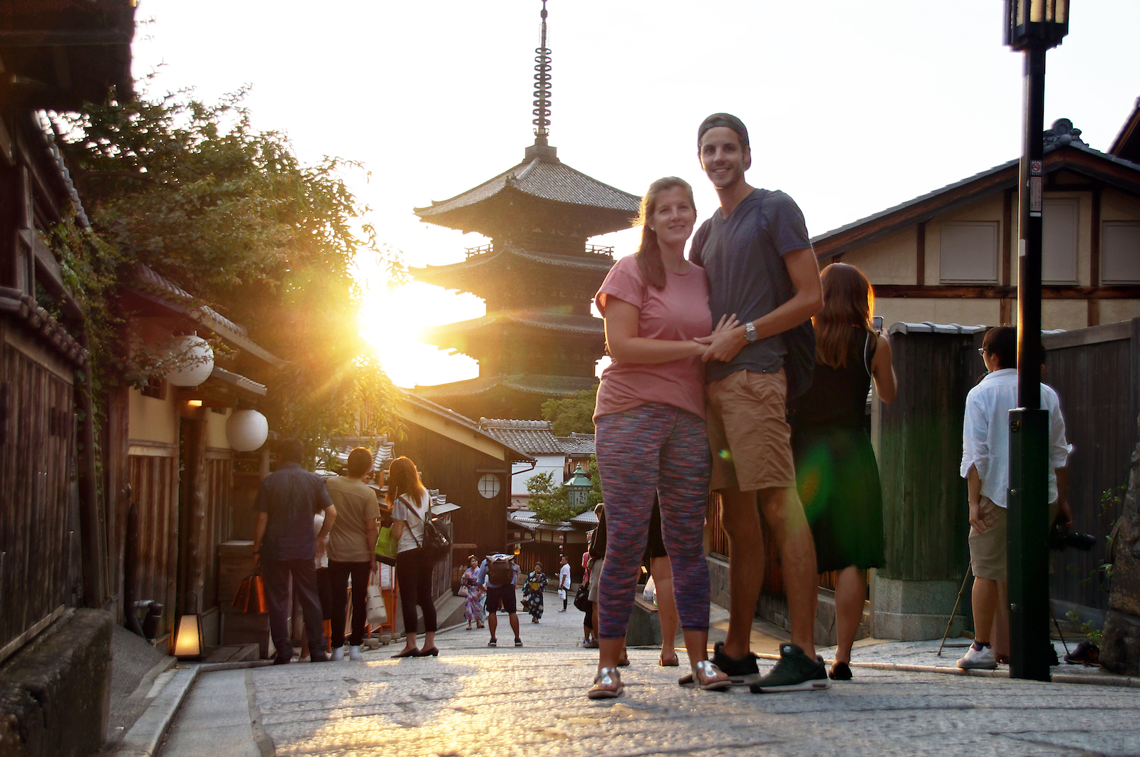 Kyoto bei Sonneuntergang