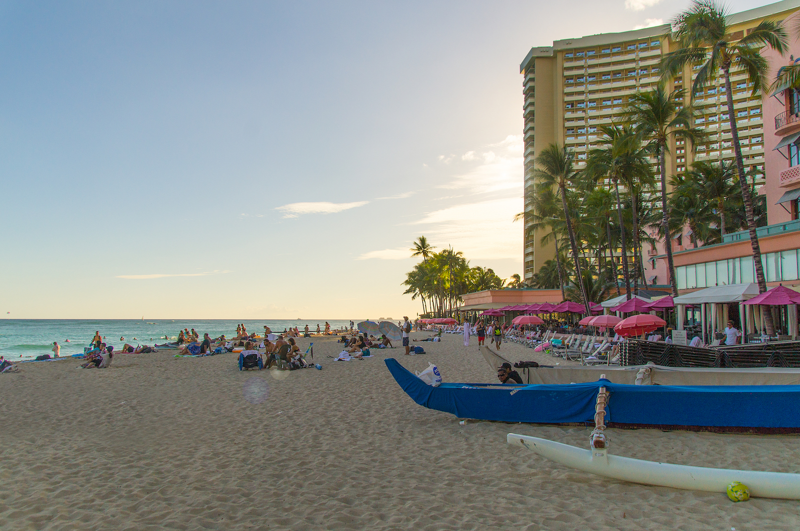 Sonnenuntergang am Waikiki