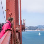 Daniela auf Golden Gate Bridge