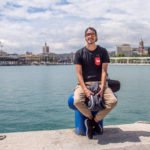 Manu im Hafen von Malaga